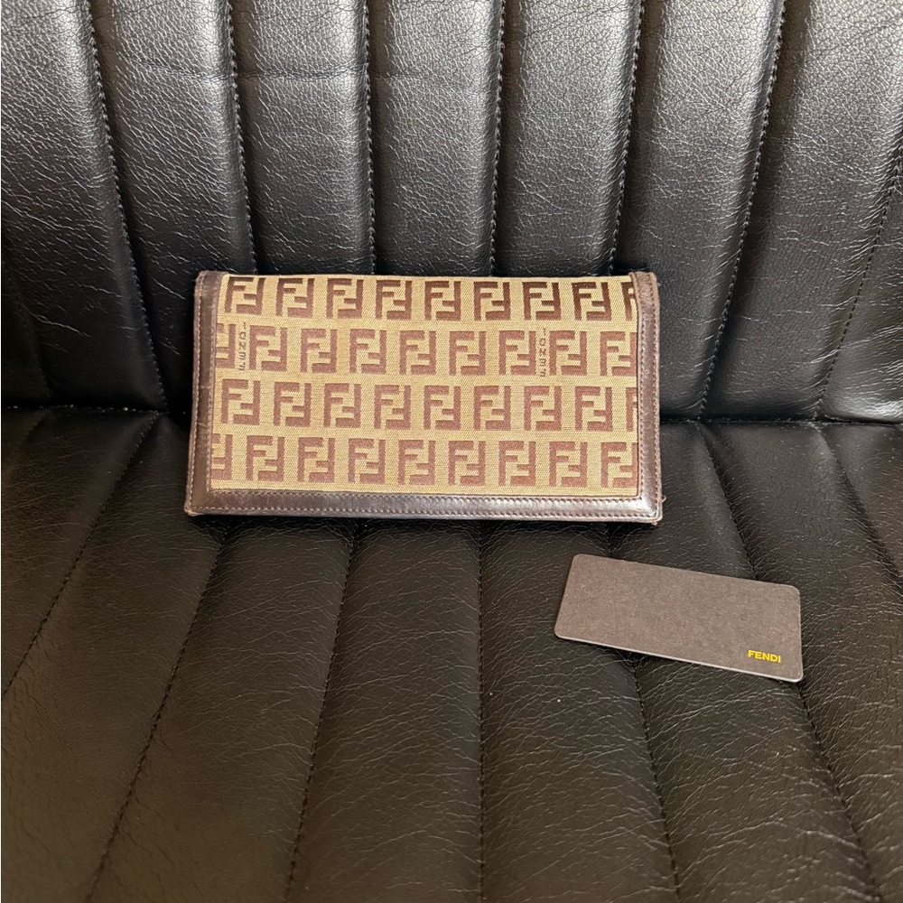 Fendi Dark Brown Leather Wallet